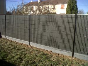 Peripro Fencing treillis soudé panneau 3D Peripost poteau à clips encoches dalle en béton maille 200x55 mm épaisseur de fil 5 mm 